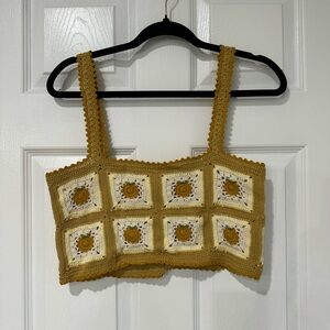 Wild Wawa crochet crop top lemons